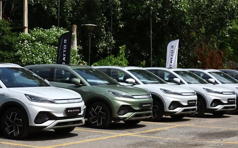 Cars Parked In A Parking Lot